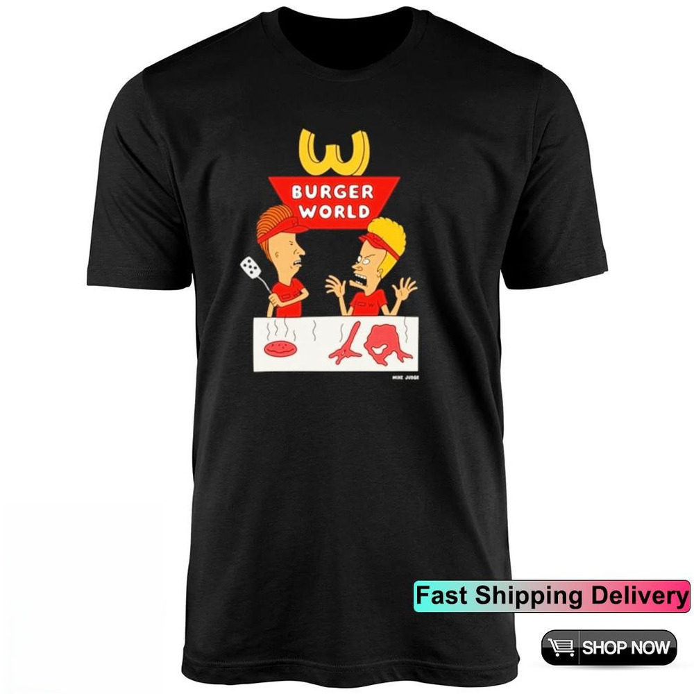 Beavis And Butt Head Burger World Cartoon Shirt